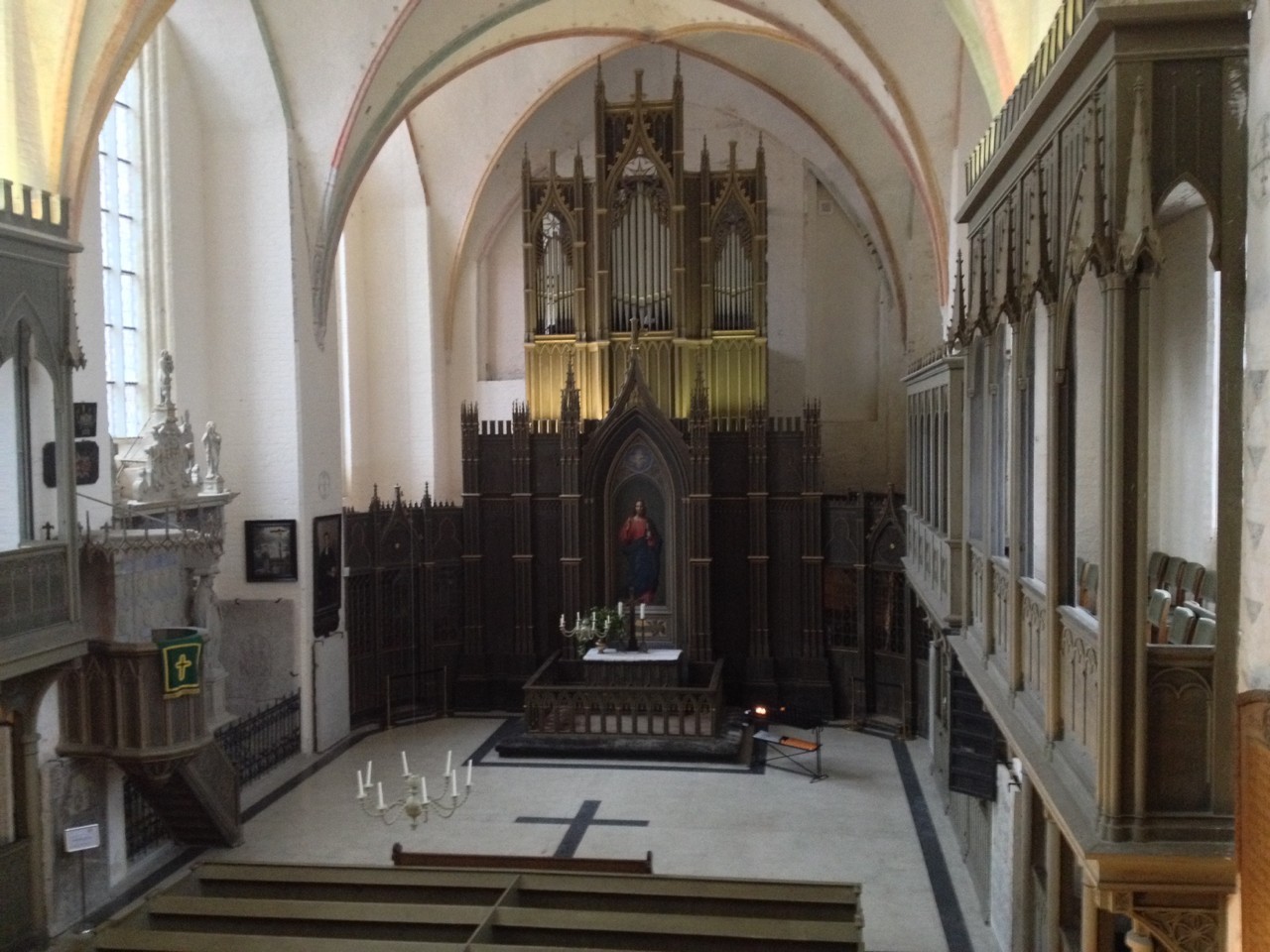 Bild eines Klosters - Klasztor klarysek w Ribnitz